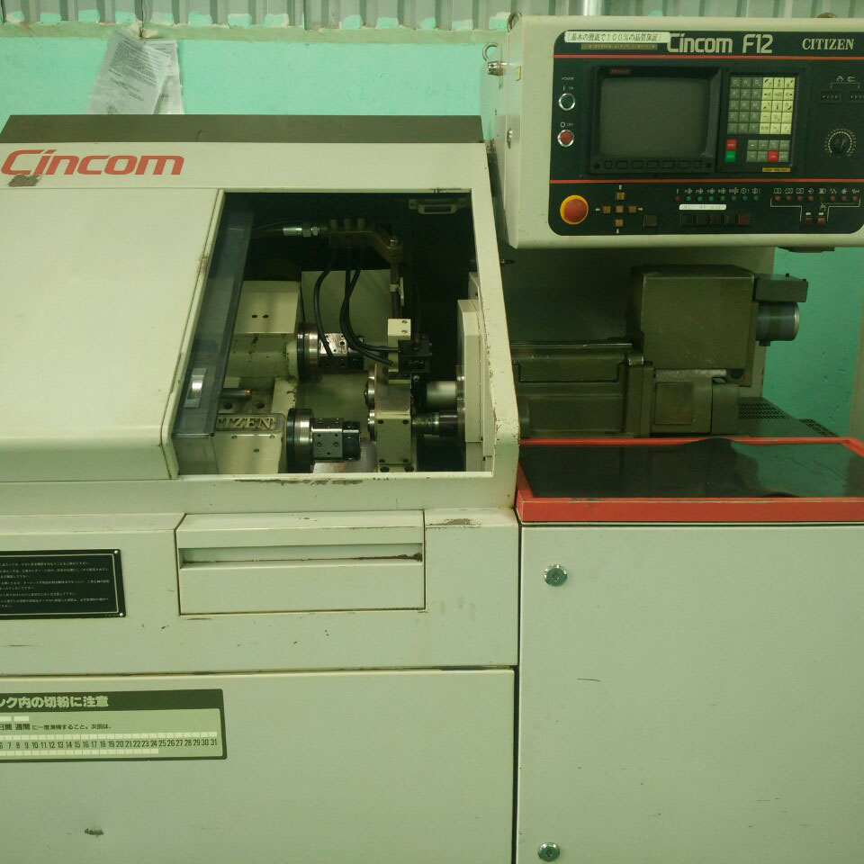 Máy tiện đùn phôi tự động Cincom F12 Fanuc 10T